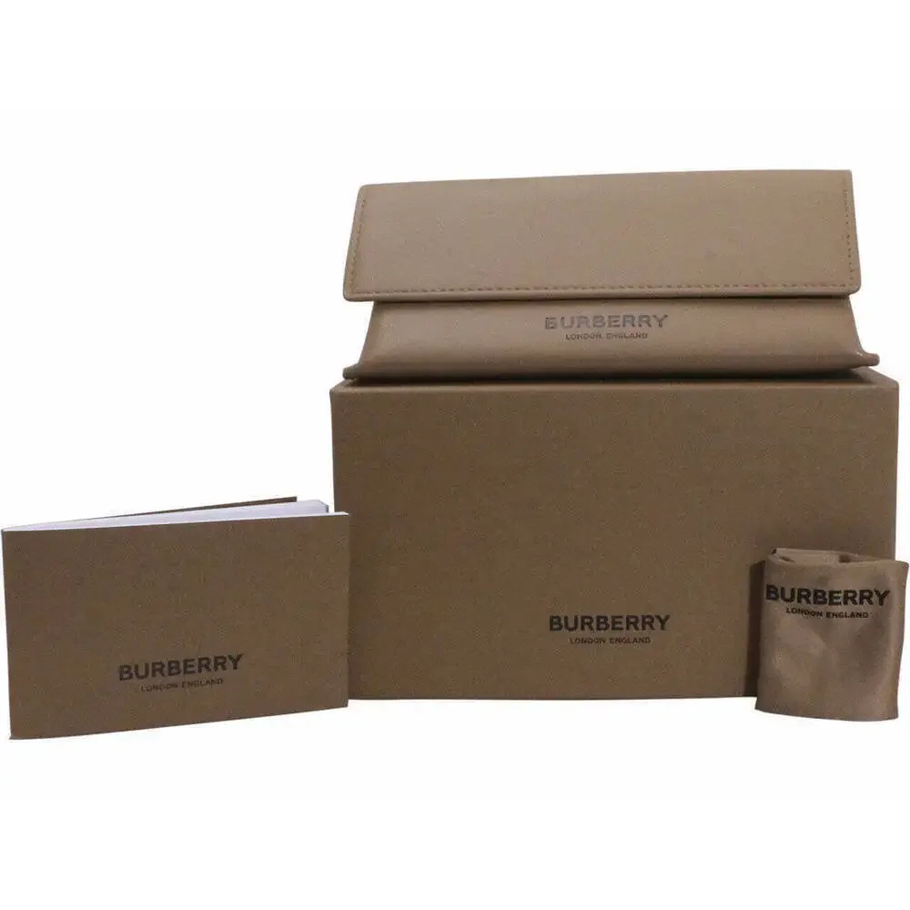 NWT Burberry 0BE2410F Transparent Checkered Round 53mm Eyeglasses - Picture 2 of 2